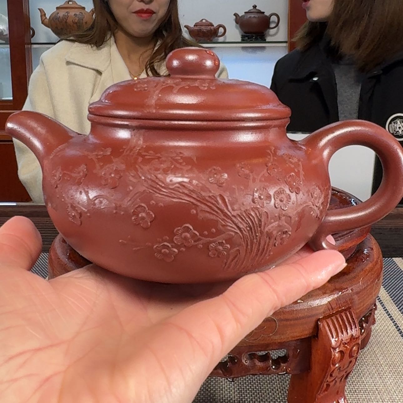 【闪购商品】紫砂茶壶340cc 龙血砂