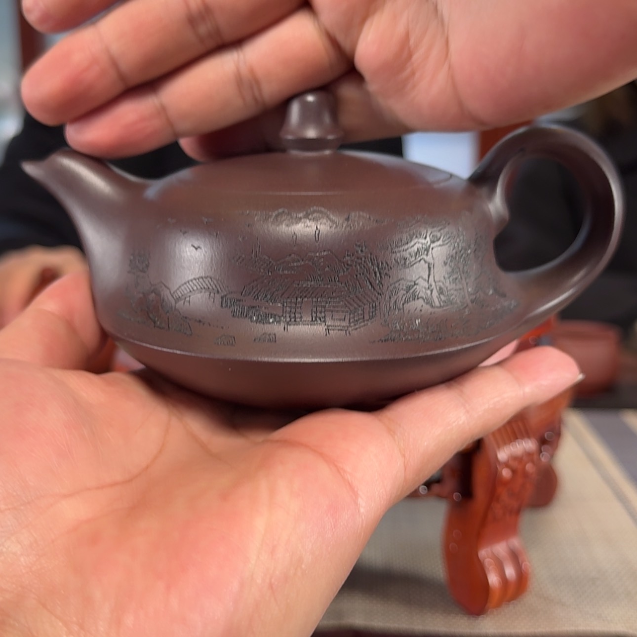 【闪购商品】紫砂茶壶 茄皮紫 230cc