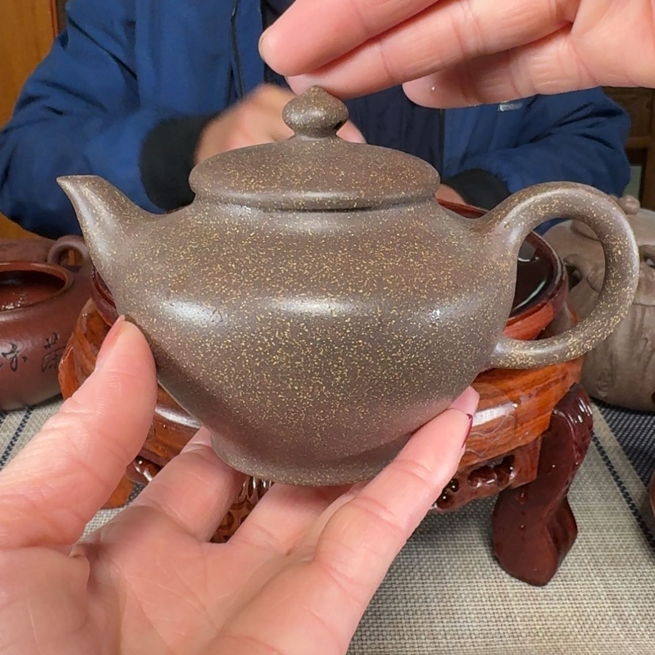 【闪购商品】紫砂茶壶220cc 紫玉金砂