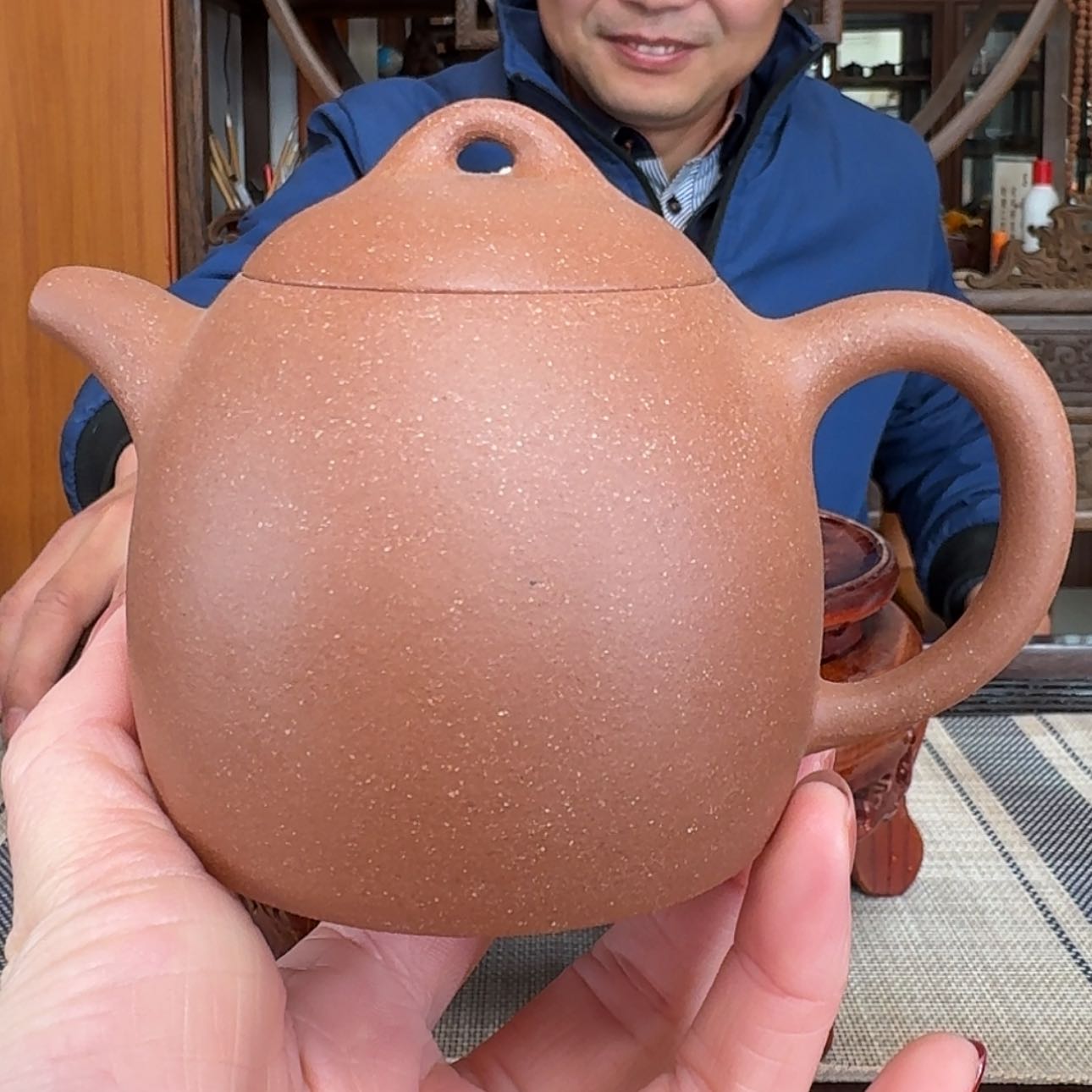【闪购商品】紫砂茶壶270cc 朱泥满天星