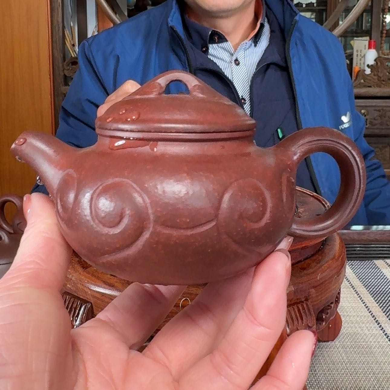 【闪购商品】紫砂茶壶160cc 海棠红