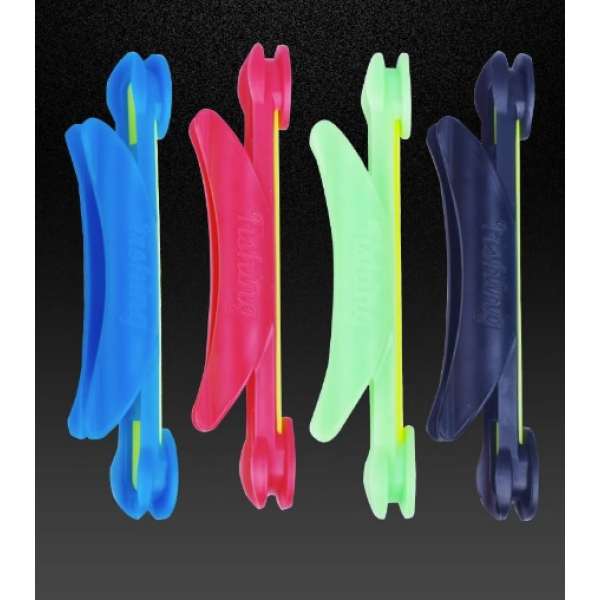 鱼竿收线器绕线卡夹手通用钓鱼板泡沫鱼杆缠线器大号卡扣打窝开口