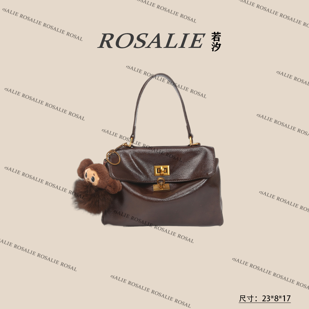  【若汐Rosalie】SKL-5391-1-咖啡色-轻奢小众时尚百搭女士包包