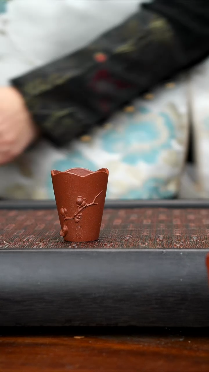 【闪购商品】紫砂茶壶紫泥梅花杯