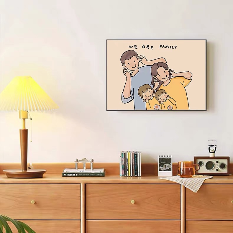 【有爱时光】ins风温馨客厅装饰治愈系儿童房挂画卡通卧室壁画摆画