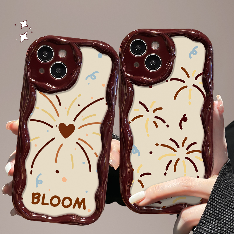 烟花苹果15华为/vivo/oppo/小米iPhone14promax小众ins防摔手机壳
