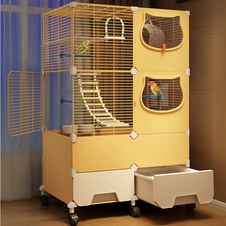 鸟笼子大号家用防溅豪华别墅玄凤牡丹虎皮小太阳活鸟专用鹦鹉笼子