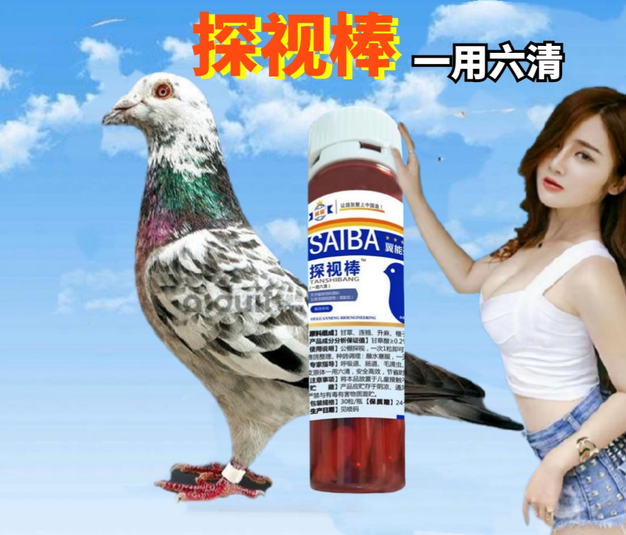 翼能 探视棒 鸽子保健 一用六清 植物饲料原料 非治疗药品