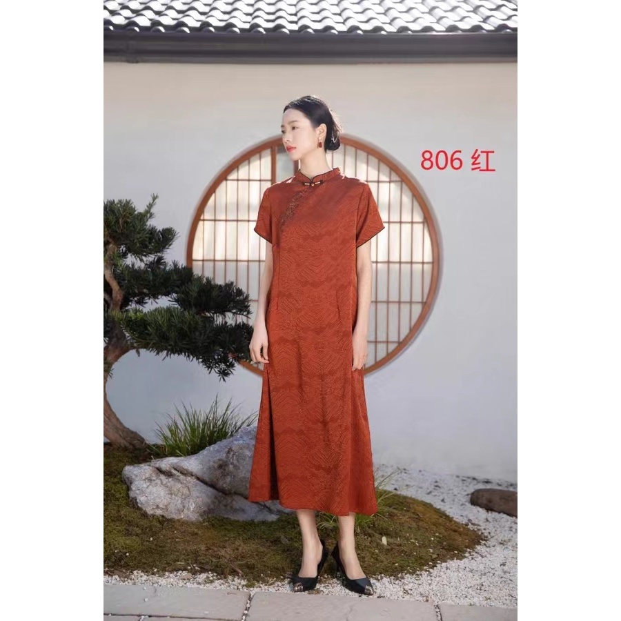 B-806-10（红）新款时尚气质连衣裙
