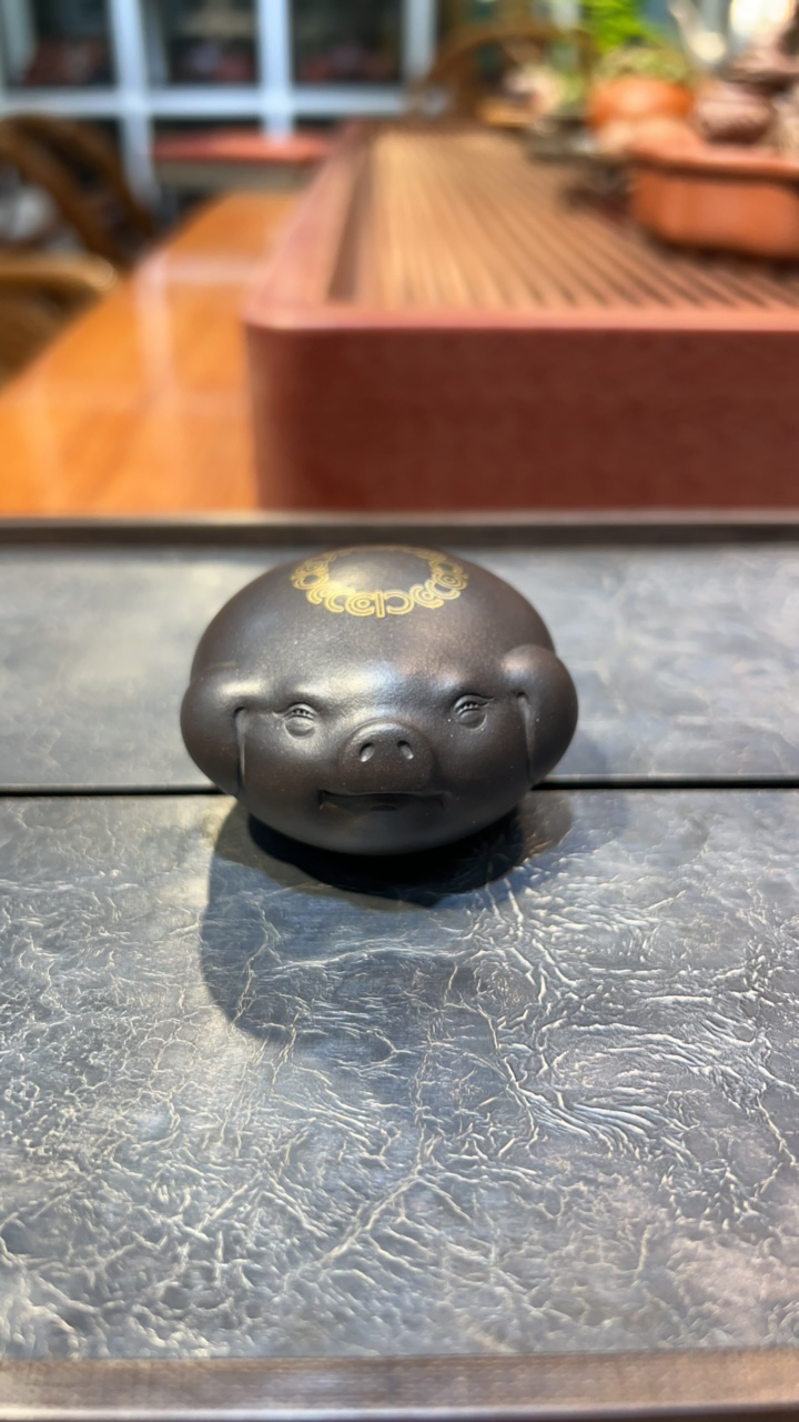 刘景·景人紫砂茶宠「小圆猪」