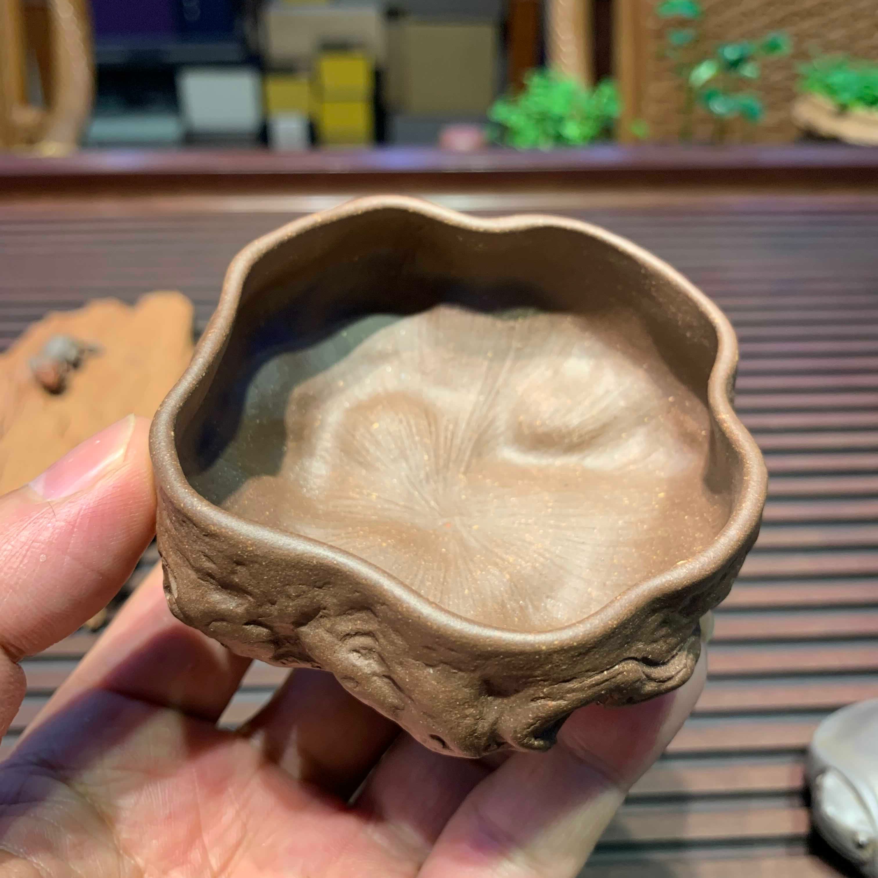 刘景·景人紫砂「矮树桩杯」