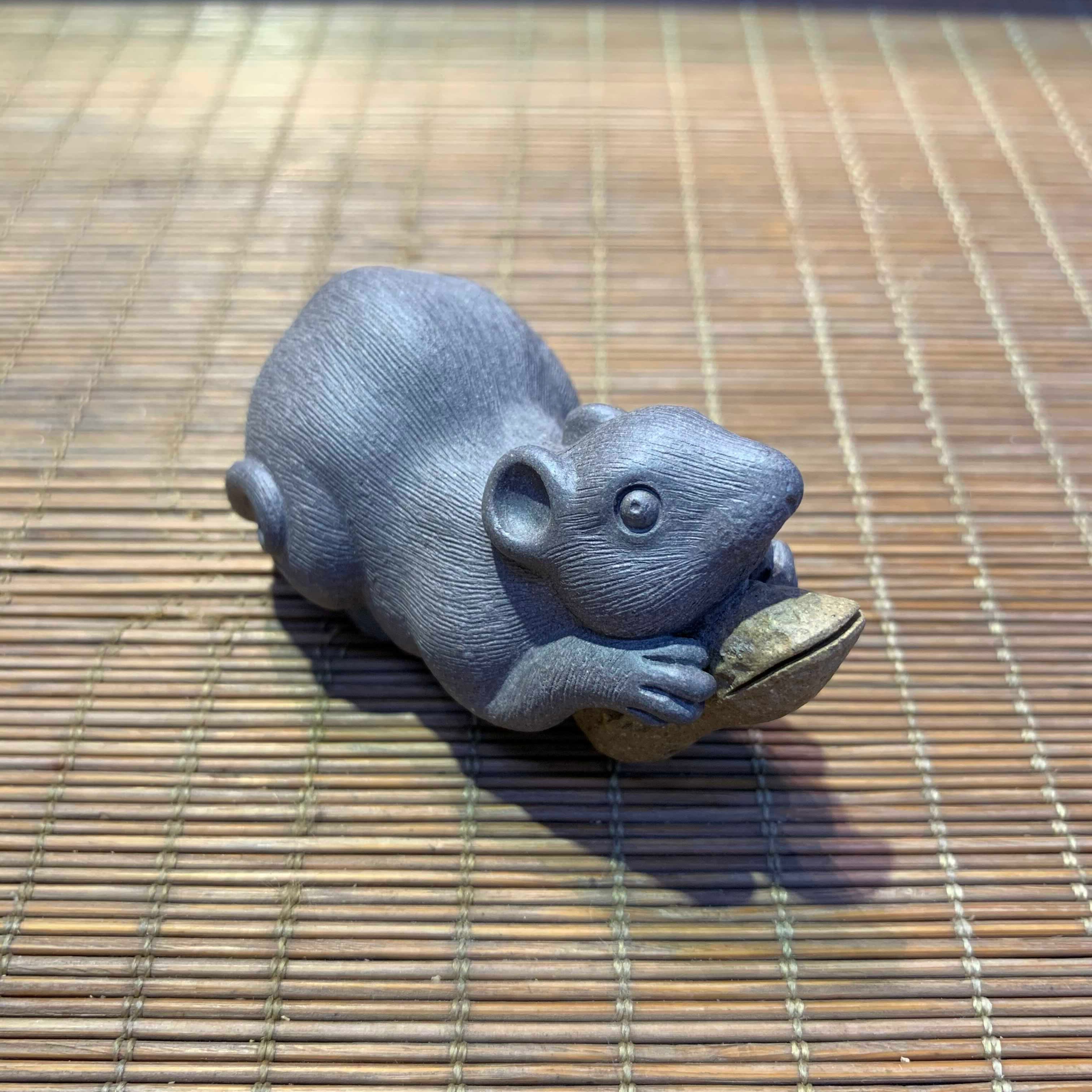 刘景紫砂「花生老鼠」