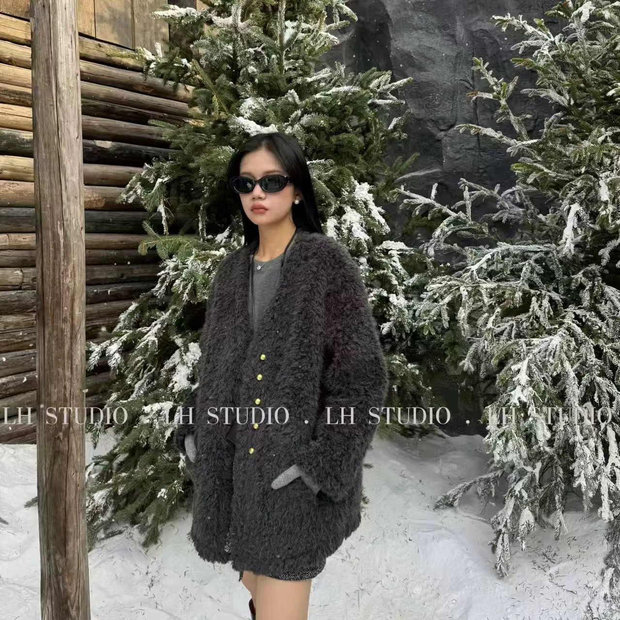 ZEMALA·贵气感毛毛中长外套