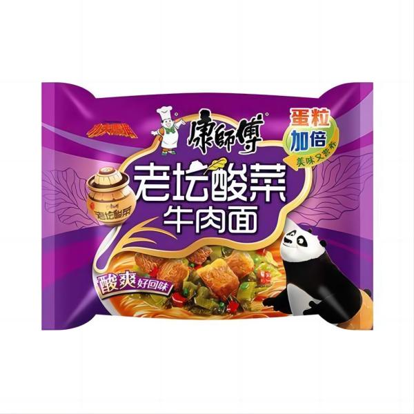 康师傅 方便面酸菜牛肉面 117g/袋