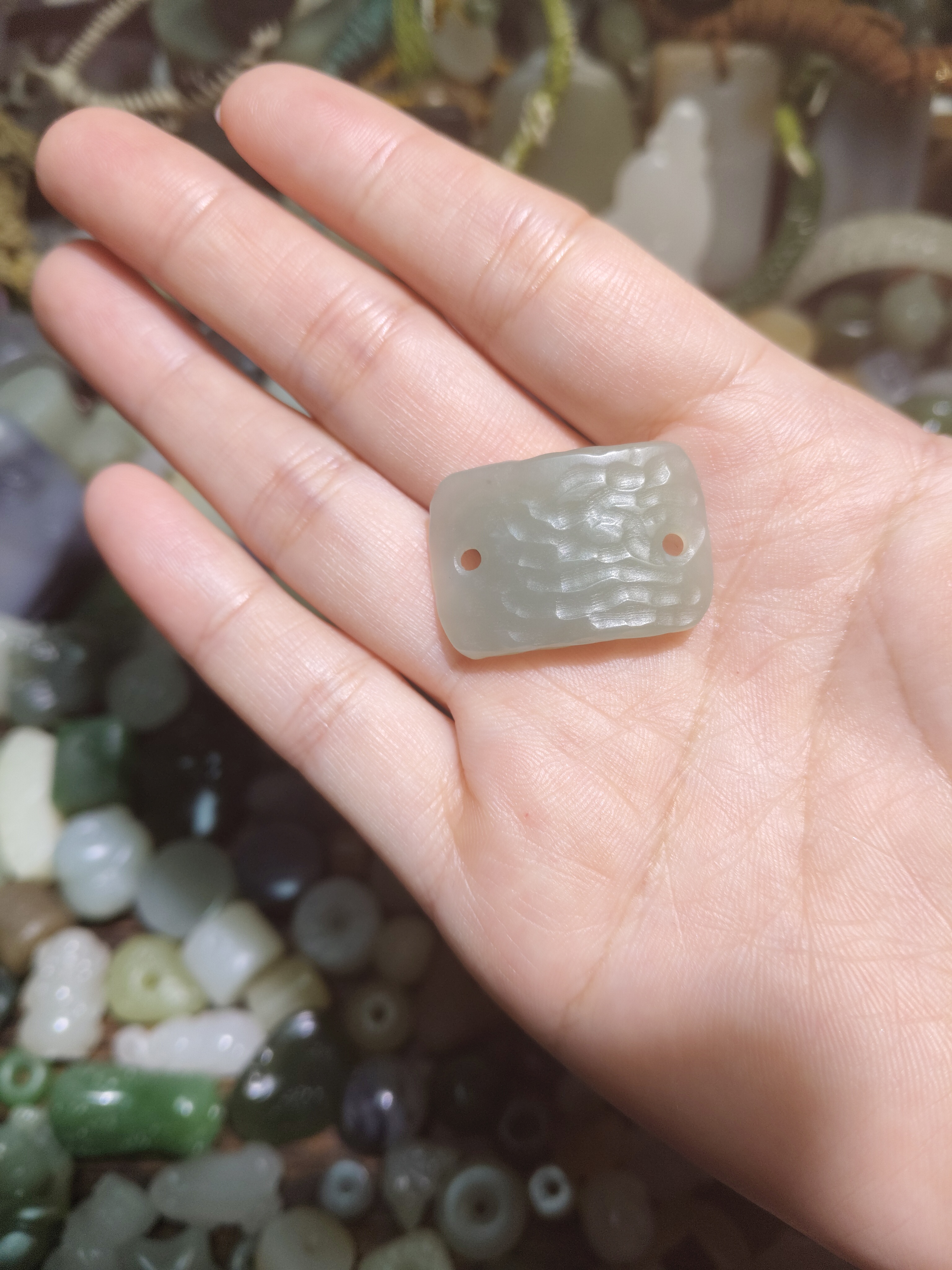 和田玉小二饼手牌