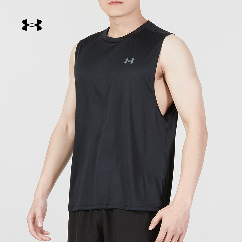 【正品】UA安德玛男装新款运动跑步健身训练透气无袖T恤背心1327972
