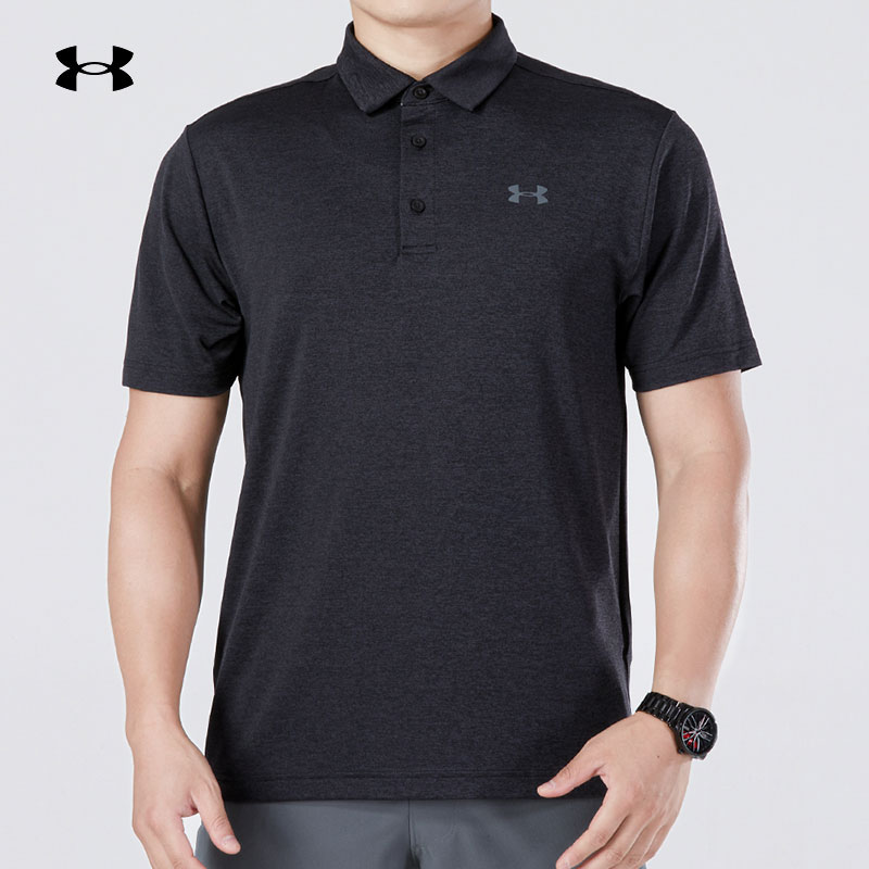 安德玛POLO衫男夏新款透气休闲短袖户外训练半袖运动T恤1351131