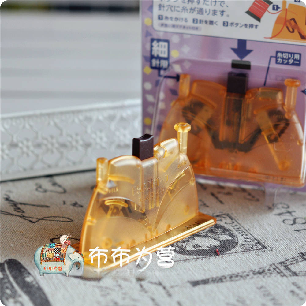 特价！日本进口 KAWAGUCHI河口 台式多功能双孔穿针器穿线器 L2