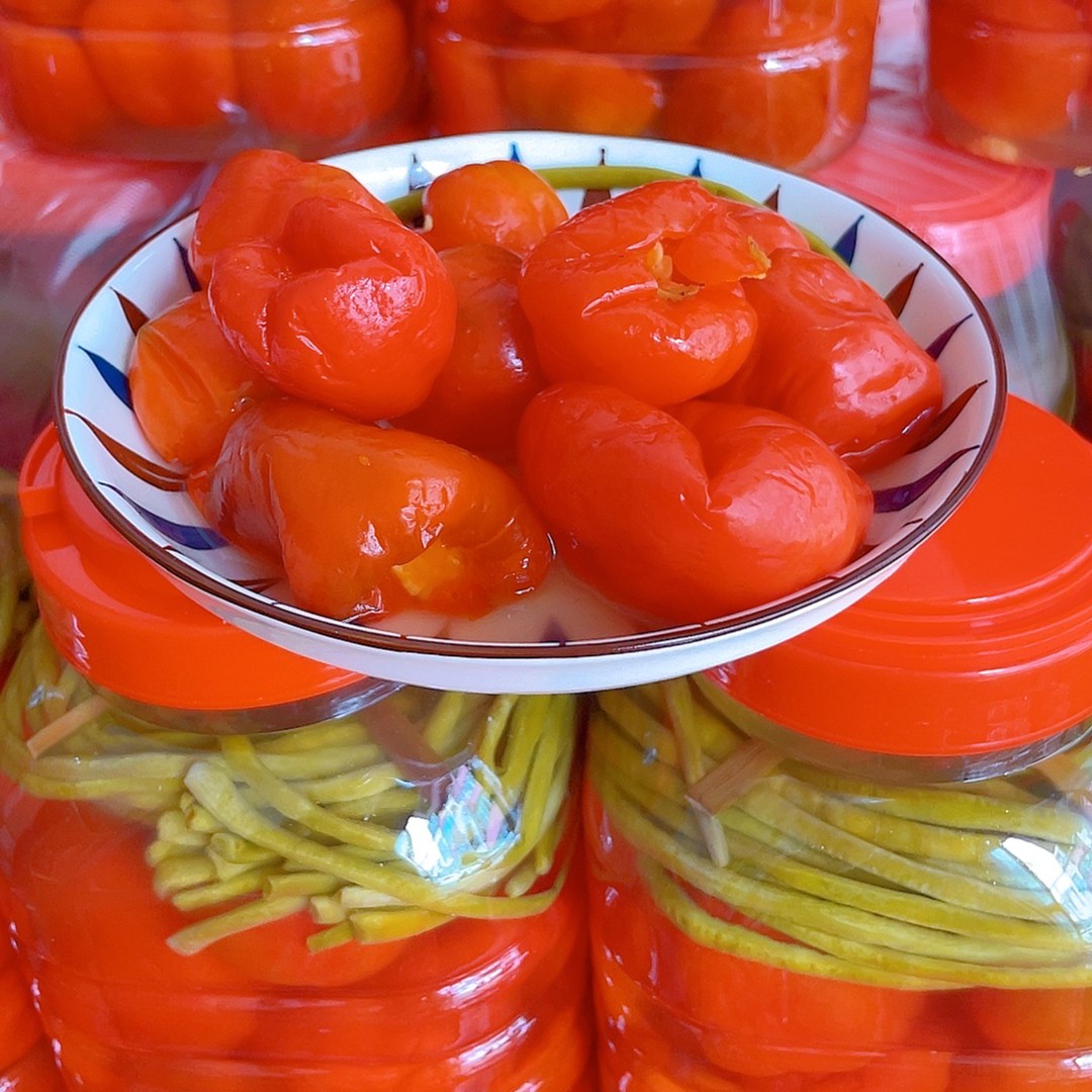 大别山红灯笼泡椒农家手工大缸古法腌制蔬菜好吃下饭菜2250克