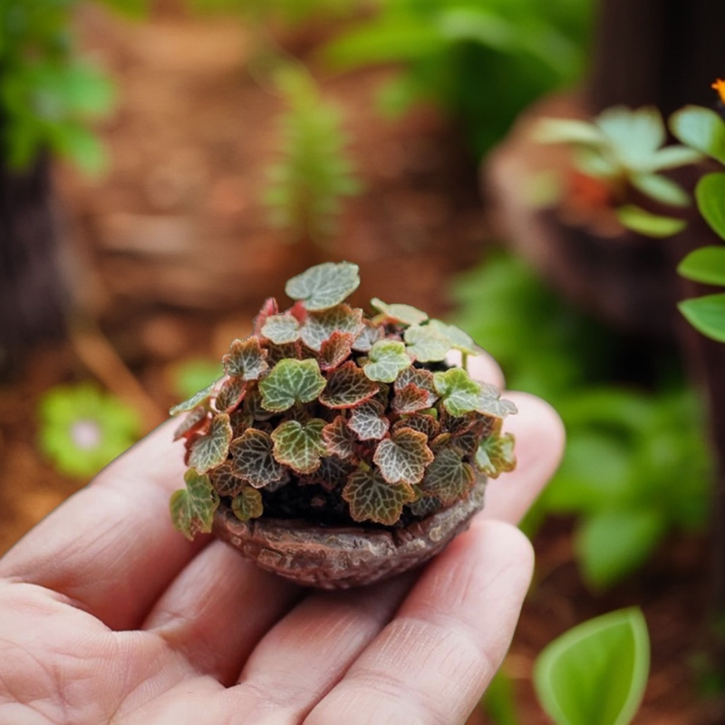 迷你姬虎耳草姬雪之下微型盆栽造景素材日本品种菖蒲山野草叶片