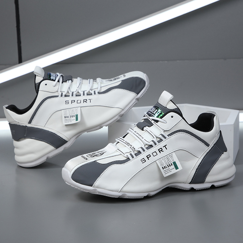 透气夏季新款男士休闲鞋百搭厚底增高皮包底男鞋老爹鞋小白鞋潮鞋