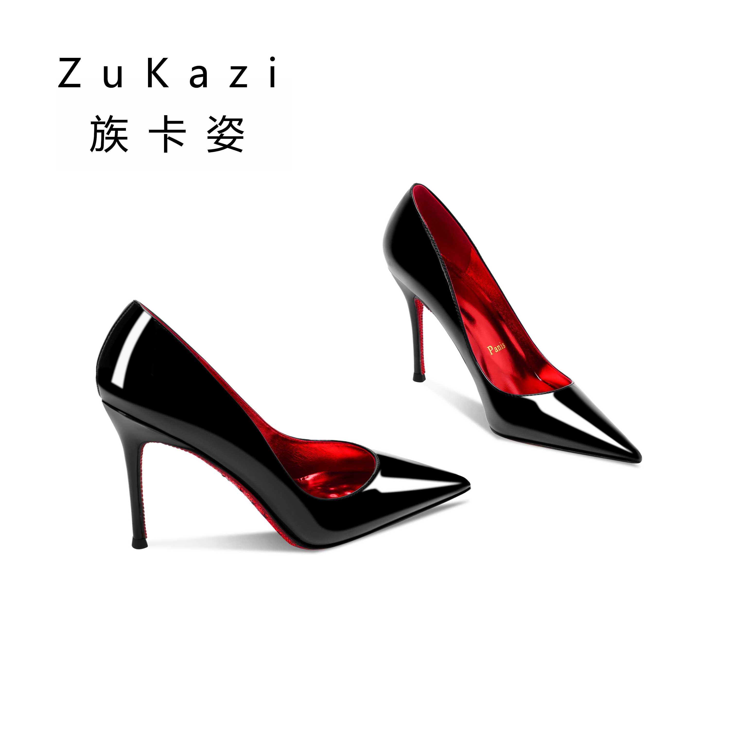 红底高跟鞋钻石底黑色职业工作鞋御姐性感气质名媛单鞋