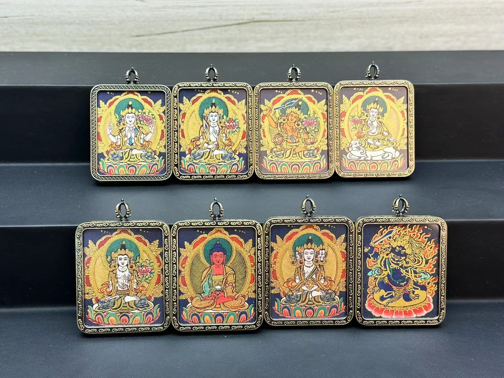 十二生肖 八大守护 热供 画风 藏传 文化  高品质 细工 唐卡吊坠