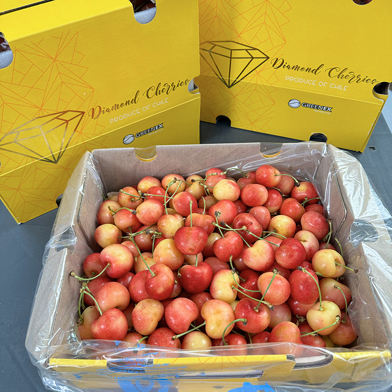 【乐鲜果园】智利空运雷尼尔金车厘子JJ-3J进口樱桃 内附果径卡