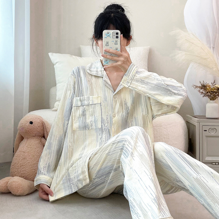 大码300斤MM可穿春秋睡衣女套装休闲时尚加肥加大宽松网红家居服