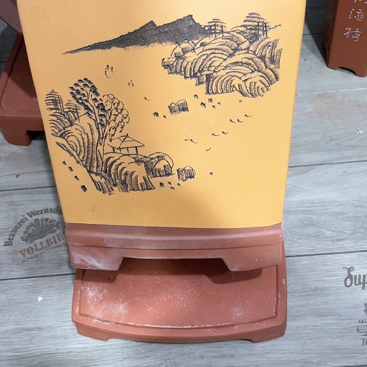 紫砂20CM以下天心紫砂手工花盆