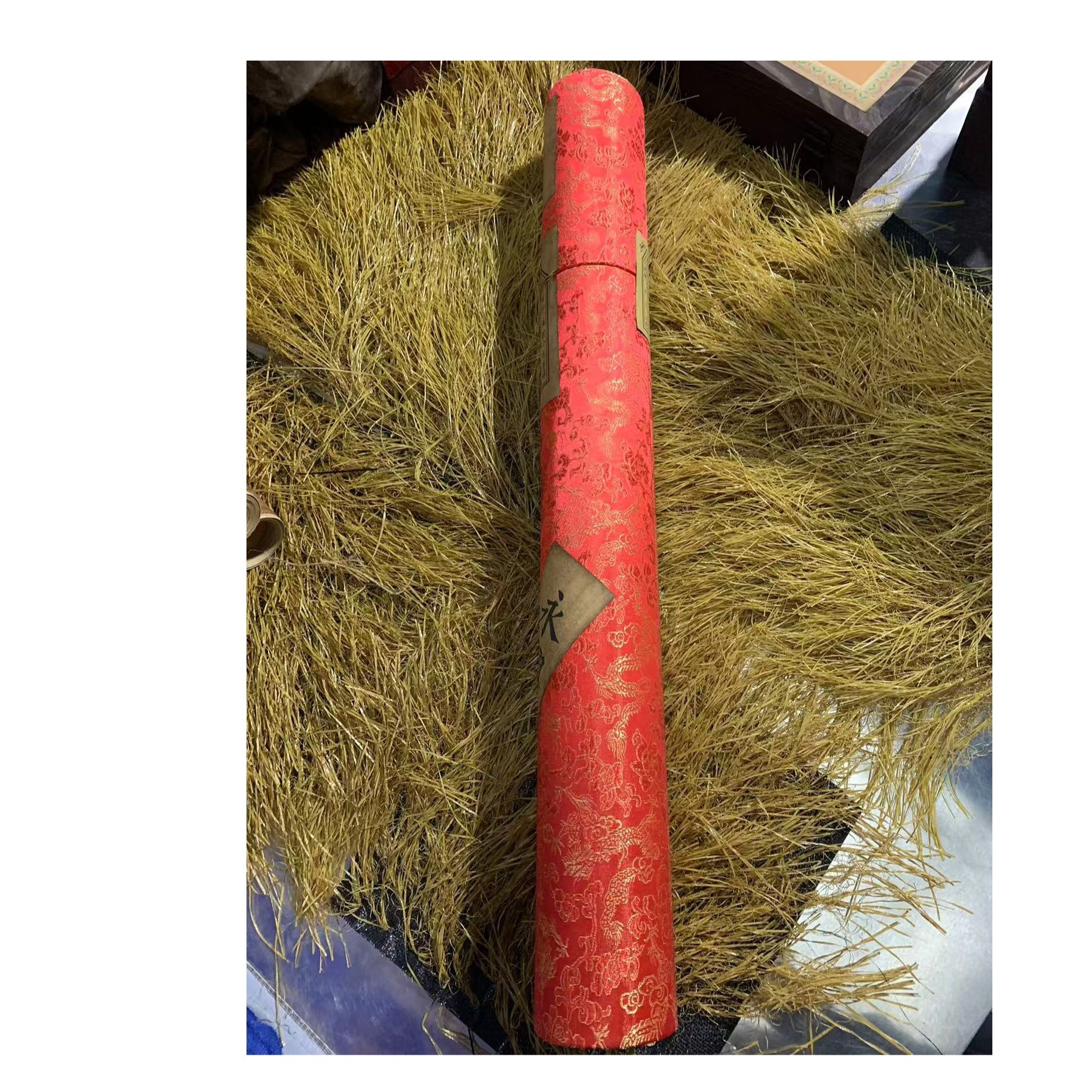 红筒子刺绣中堂摆件一个（志和百货店）