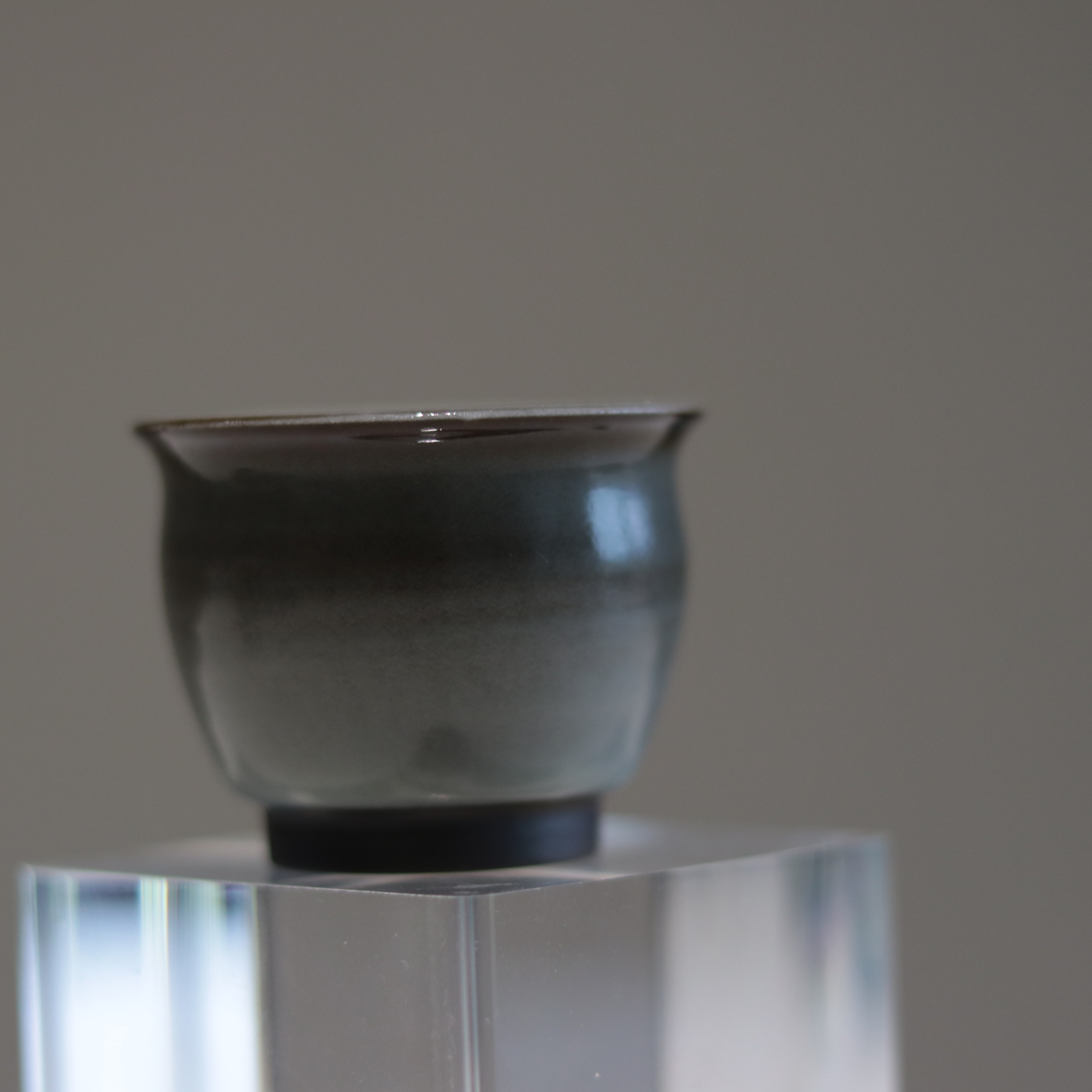 张建柴烧品宋系列灰旨撇开闻香杯