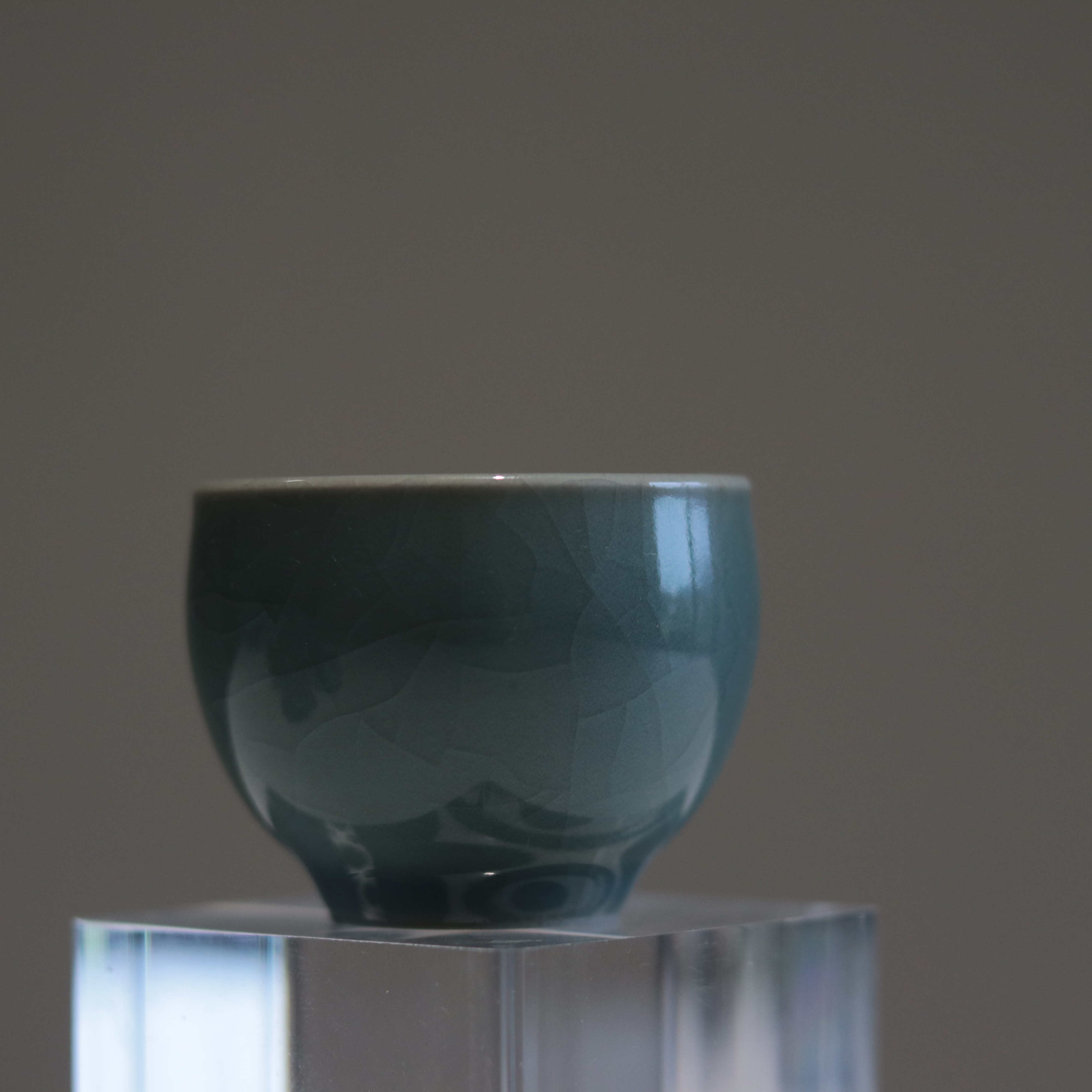 张建柴烧品宋系列碧潭小缸杯