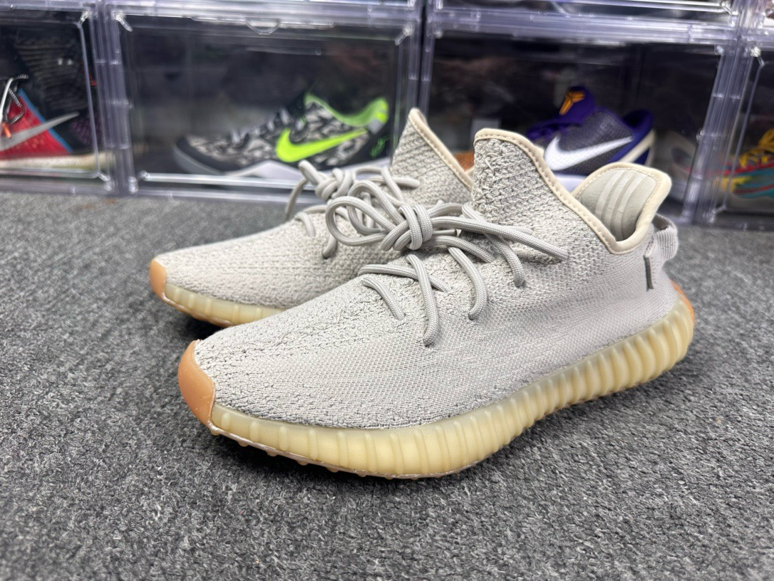 95新 adidas/阿迪达斯 42码 椰子350芝麻 原盒 公价1668