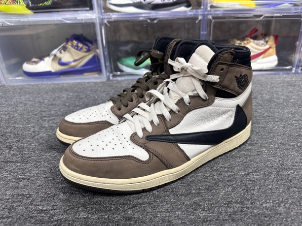 90新 AIR JORDAN 47.5码 aj1倒钩1.0棕色 无盒