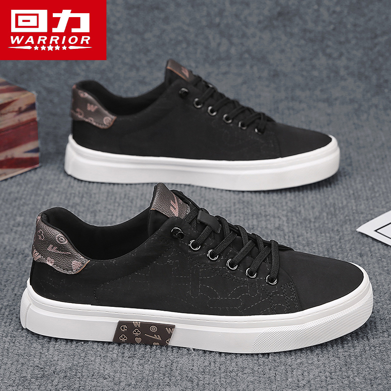 回力帆布鞋新款冬季透气男鞋百搭休闲板鞋懒人一脚蹬薄款黑色布鞋