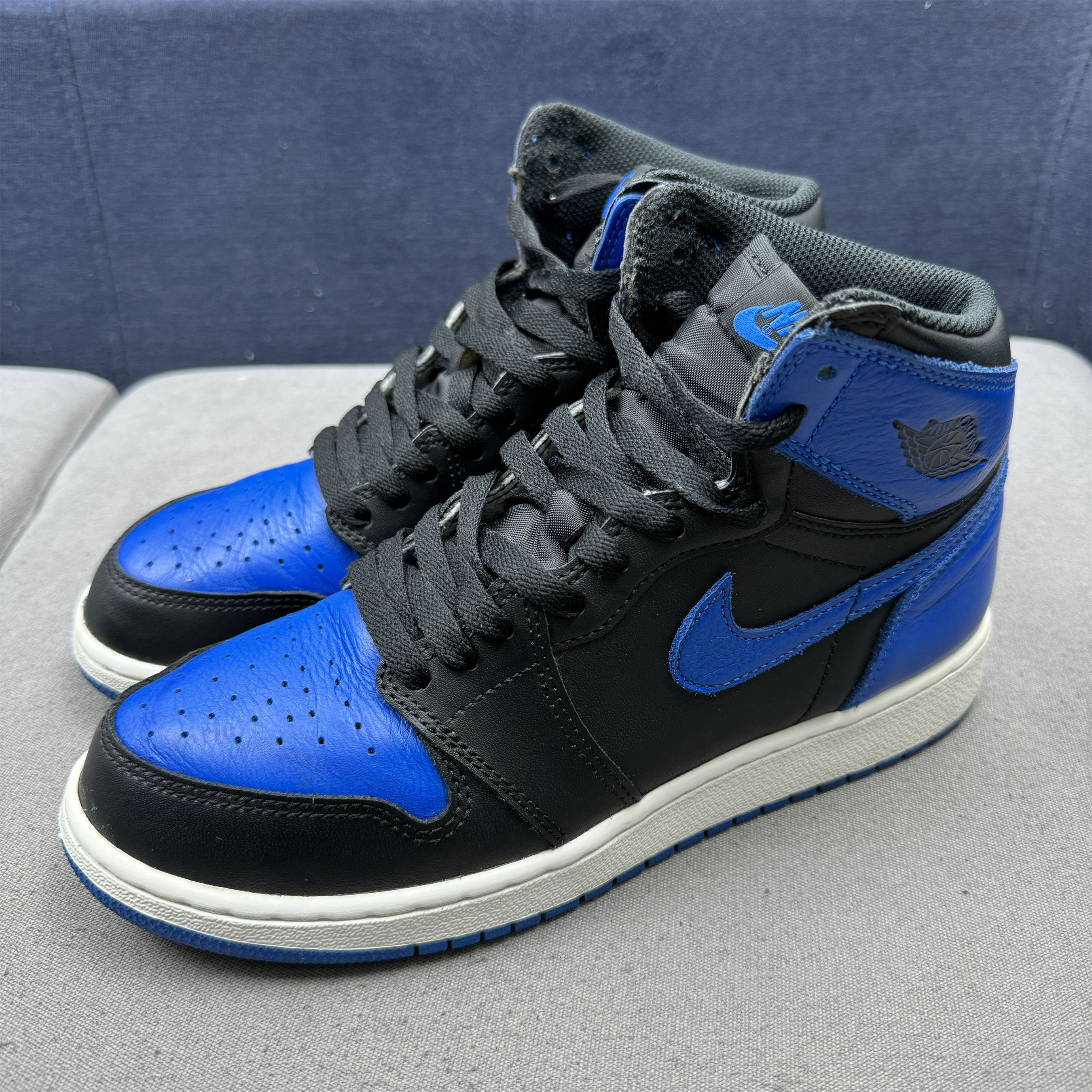 40码 AJ1 皇家蓝 黑蓝 美中古原盒 篮球鞋
