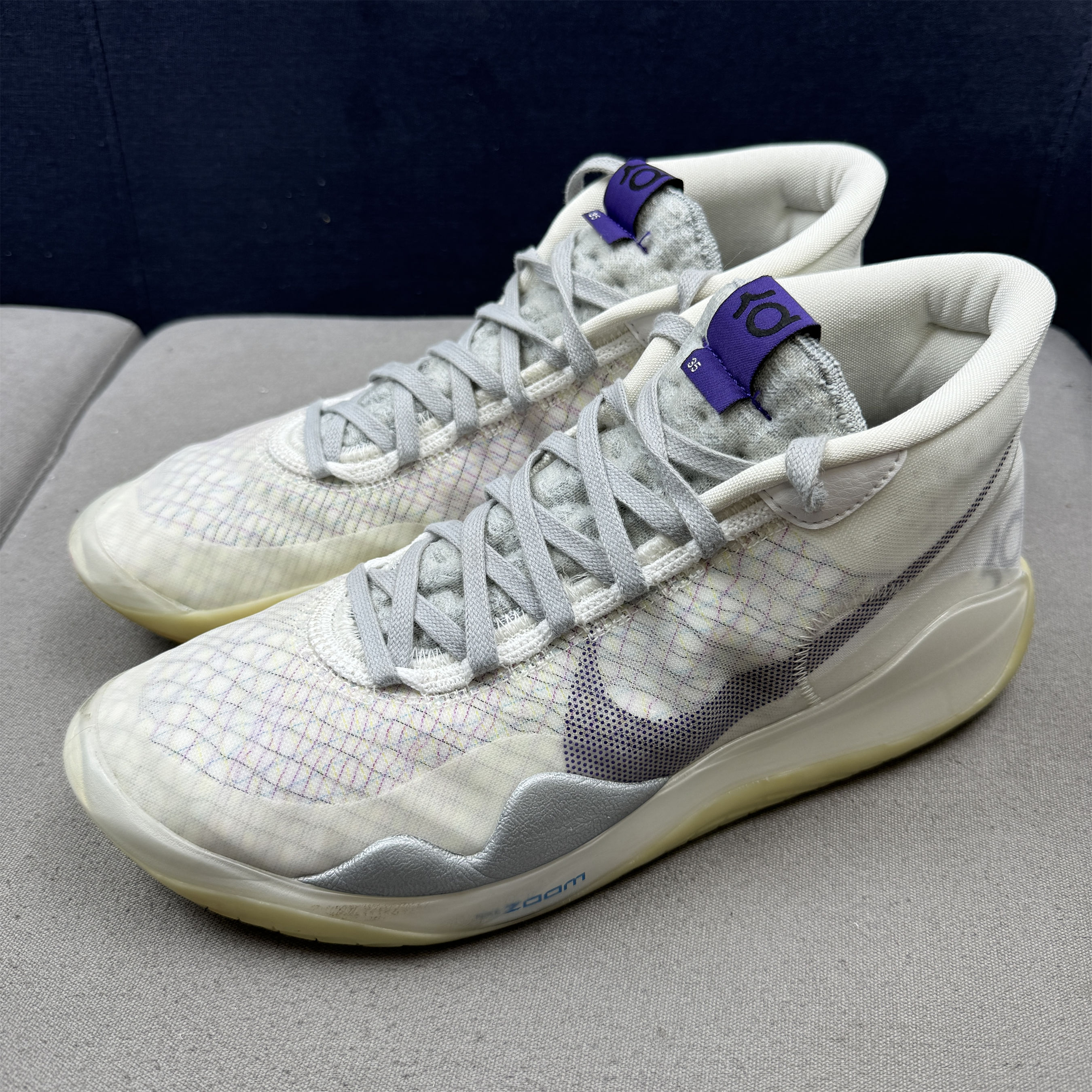 43码 KD12 杜兰特 ID 定制 美中古原盒 篮球鞋