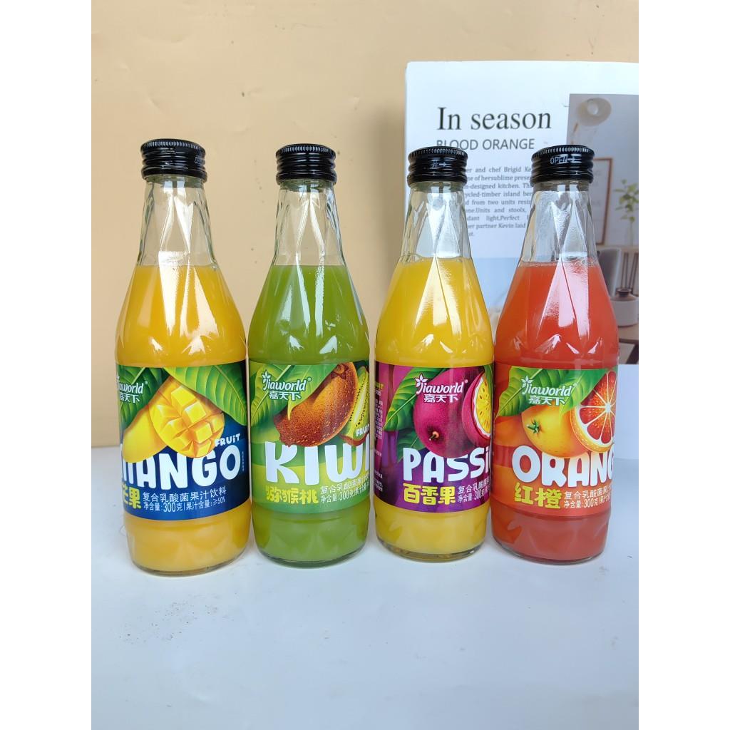 嘉天下复合乳酸菌果汁饮料奇异果芒果红橙百香果味