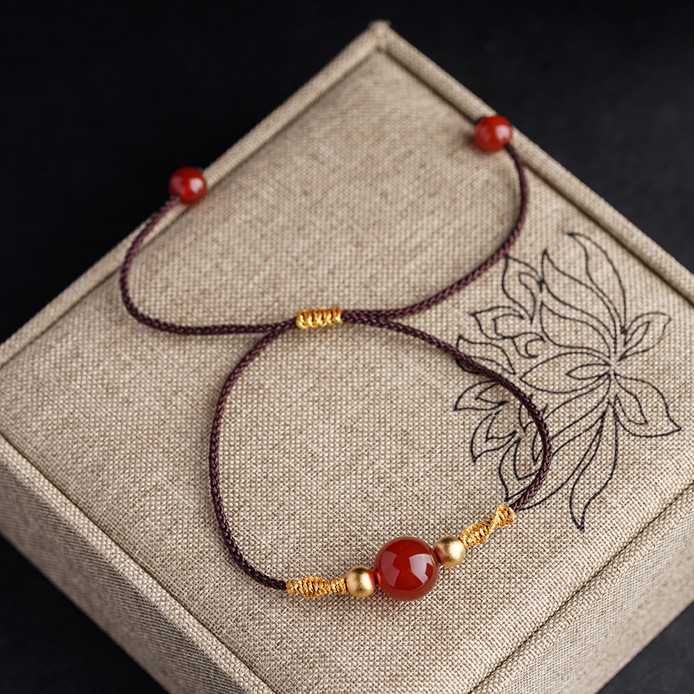 EH1397编绳单珠手链