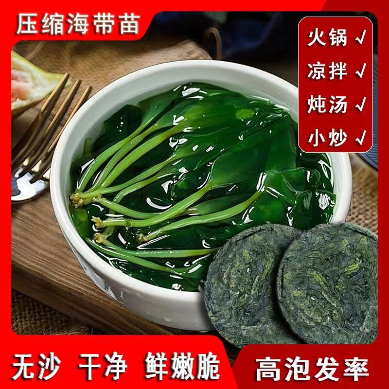 鲜嫩苗压缩小包装裙带菜烹饪干货无沙免洗非鲜嫩丝鲜嫩脆嫩凉拌菜