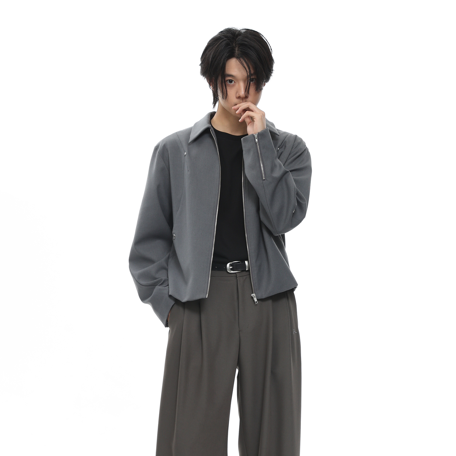 roaringwild a arch 咆哮野兽 灰色省位结构制式欧若风夹克