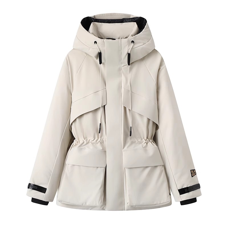 高版本黑金90鹅绒羽绒服女风壳4.0户外显瘦加厚派克服冲锋衣外套