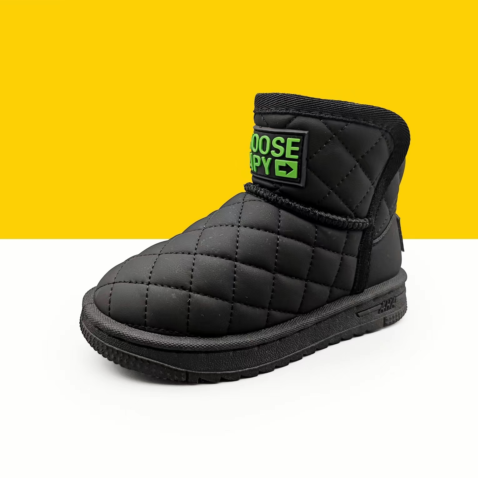 A5601软底款加厚绒雪地靴儿童深冬时尚百搭雪地靴防滑大棉毛毛鞋 