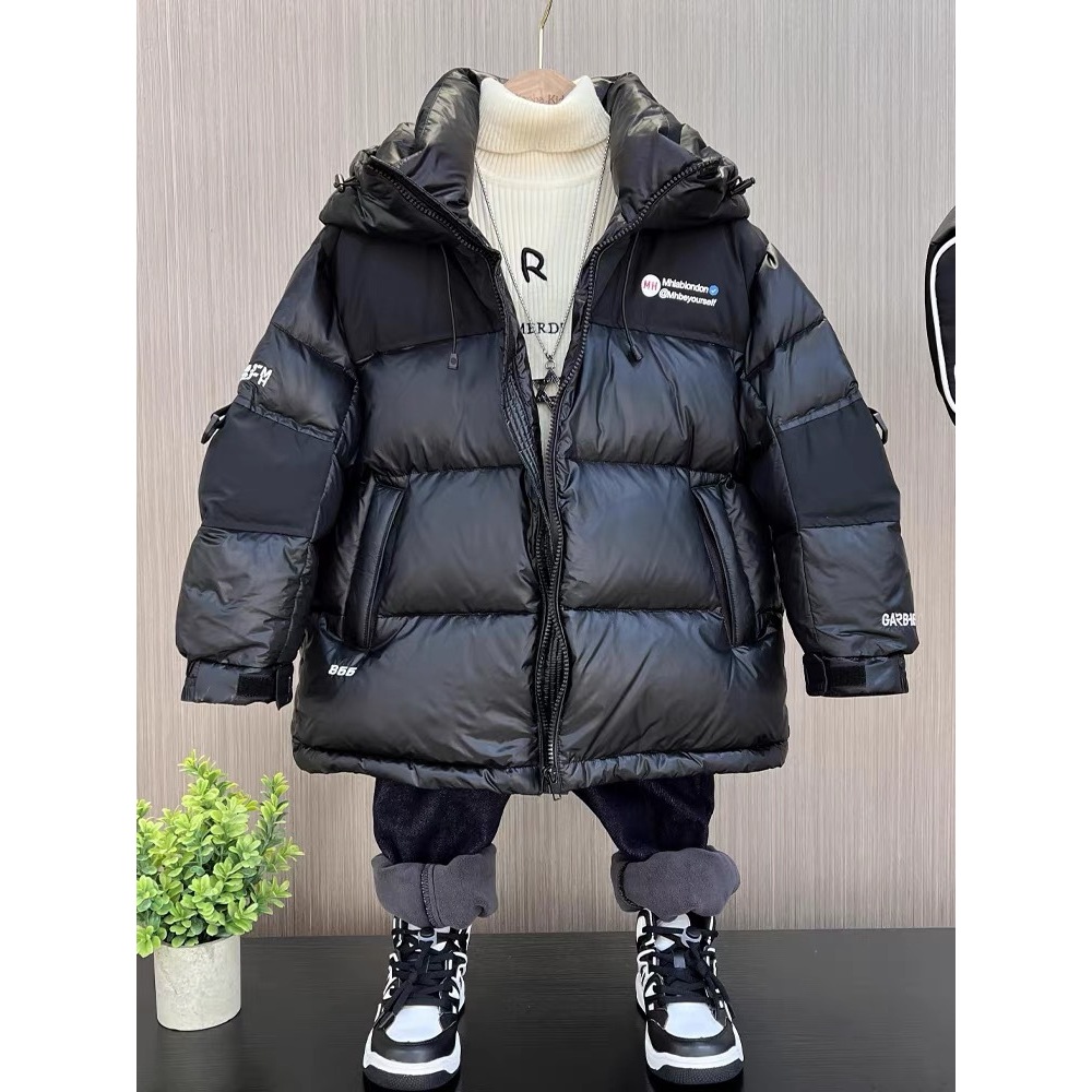 儿童男童冬季加厚棉服2023新款中大童冬装保暖棉衣外套男孩棉袄潮