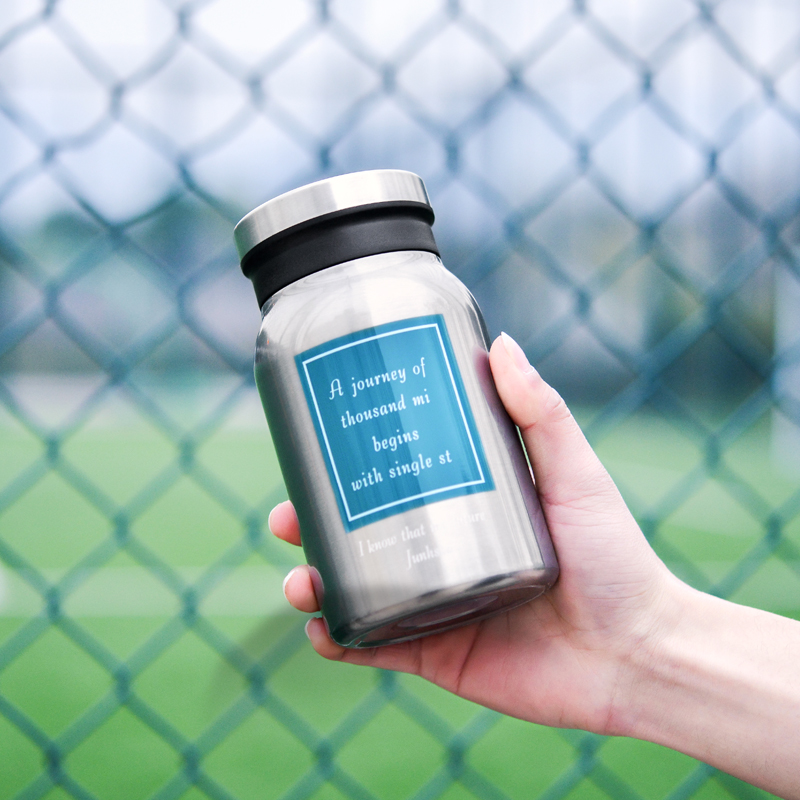 304不锈钢大肚矮胖保温杯宽口径大口水杯子男女户外运动可携式旅