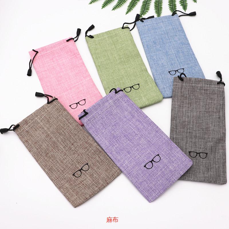 厂家直销高品质眼镜袋太阳镜盒眼镜袋子布袋简约随身墨镜袋子