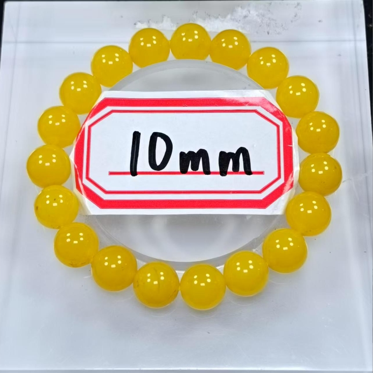鸡油黄10mm手串发一条40B12