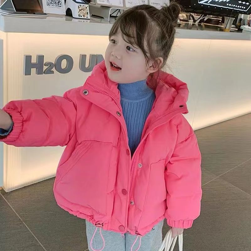 女童羽绒服冬装外套2023新款儿童洋气冬季加厚女宝宝棉衣秋冬款