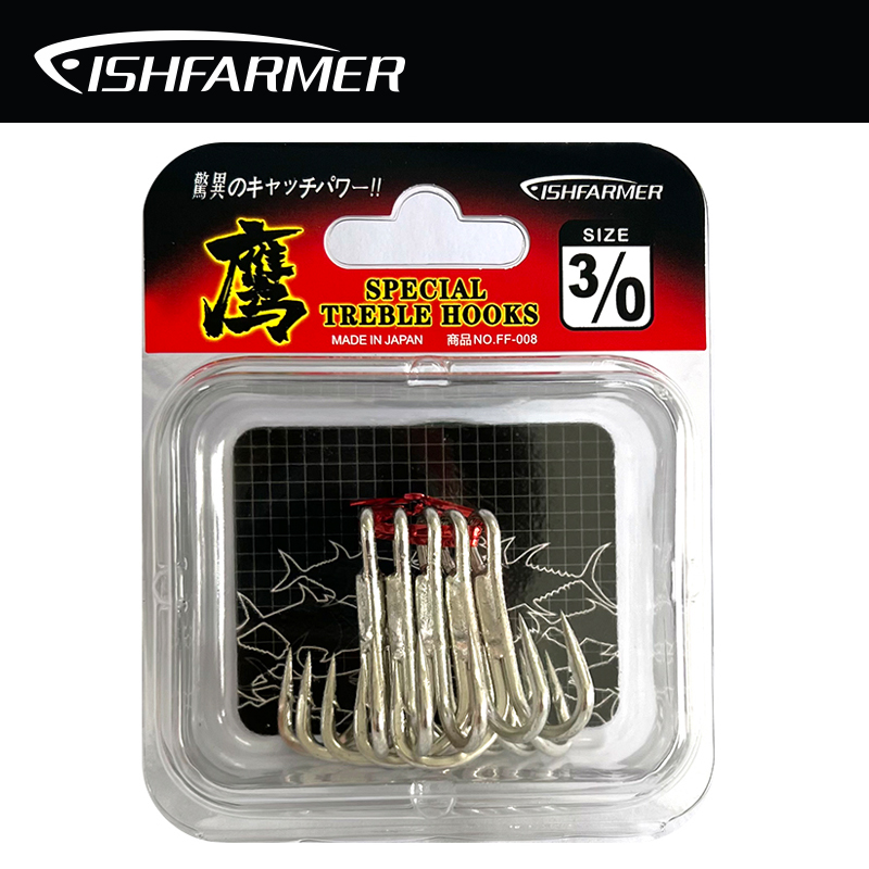 日本原产 FISHFARMER 4倍加强 鹰系列 大型青物 三本钩